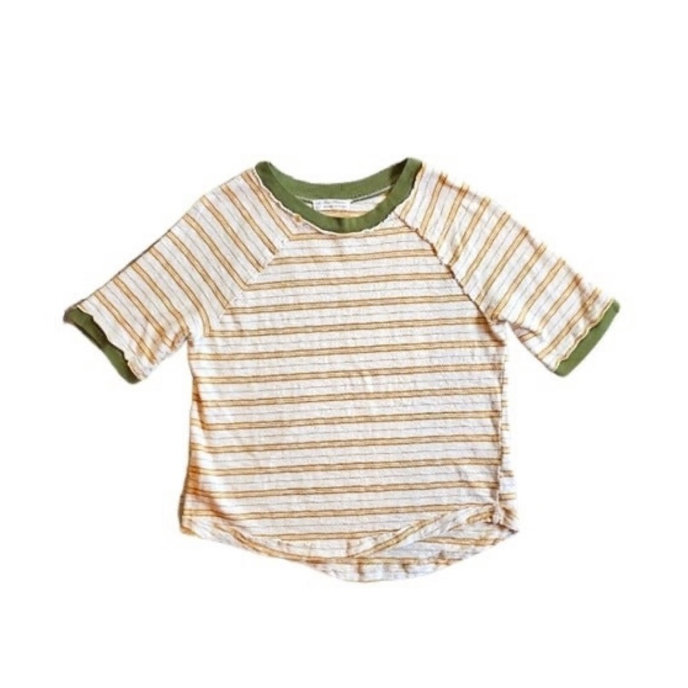 Free People We The Free stripe ringer tee size large